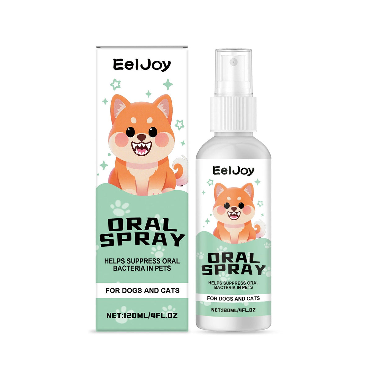Pet Oral Spray, Take Care of Your Pet's Teeth, Fresh Breath, Tartar & Plaque Control ,120ml