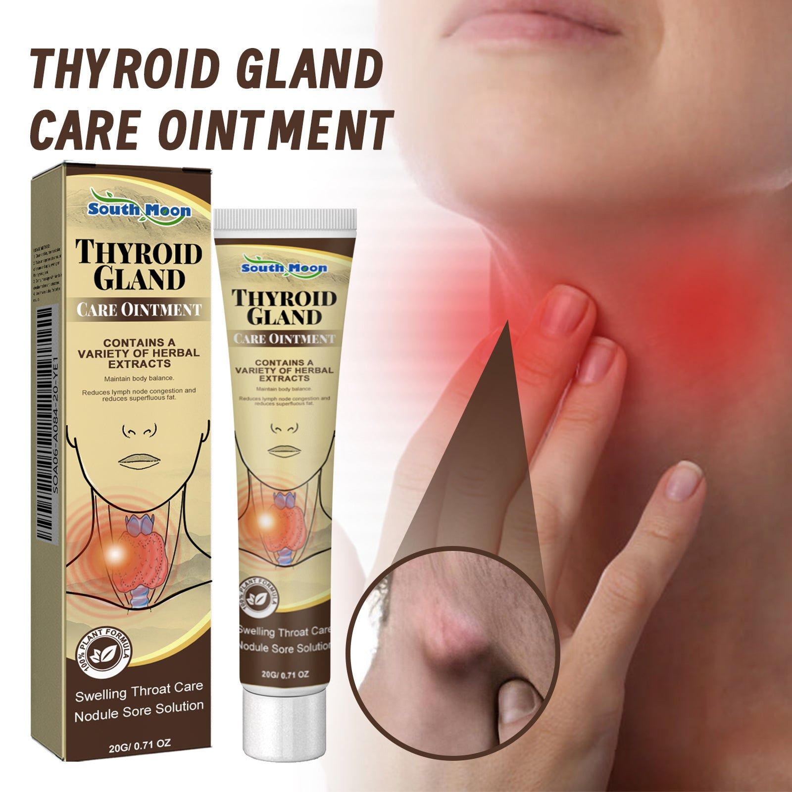 Revitalize Your Body Care, Lymphatic Repair Cream for Neck, Armpit Swelling Relief ,20g