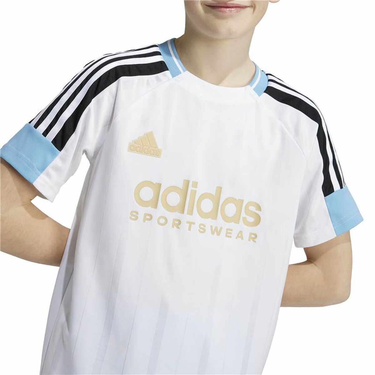 Child's Short Sleeve T-Shirt Adidas Nations White