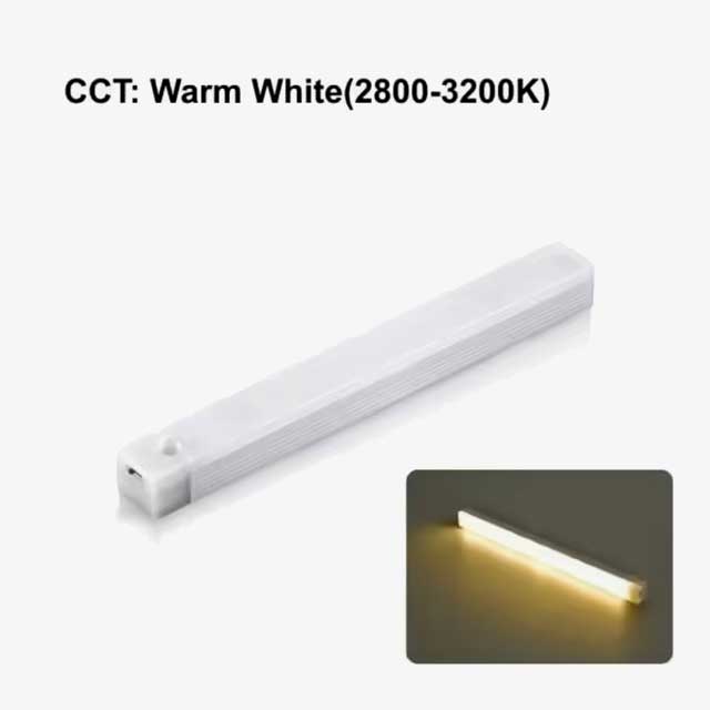 PIR Motion Sensor LED Cabinet Light – USB Rechargeable Wireless Induction Night Light for Wardrobe, Hallway & Closet