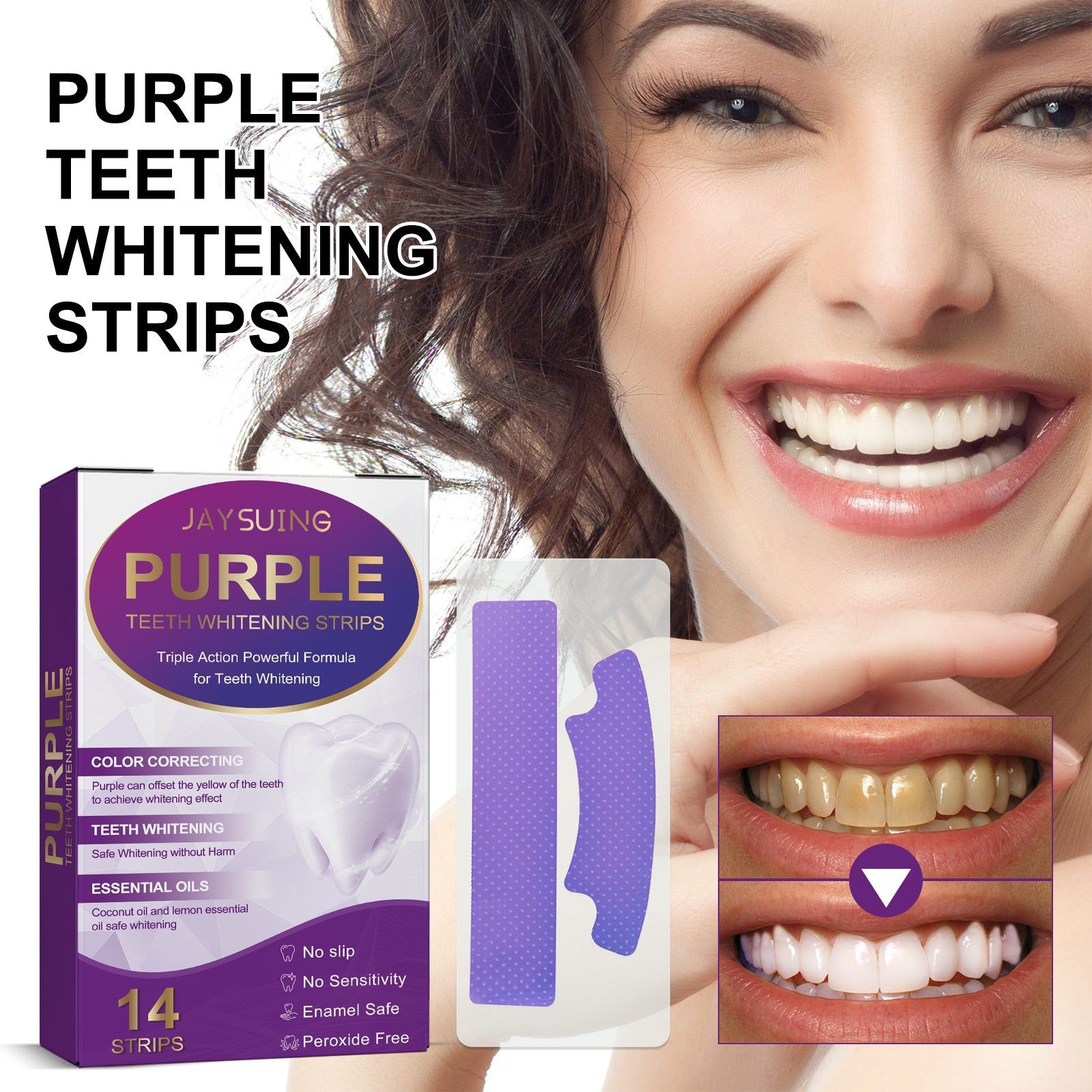 Bright White Dental Patch, Stain Removal, Deep Cleaning, Oral Care, Smile Boost ,14pcs