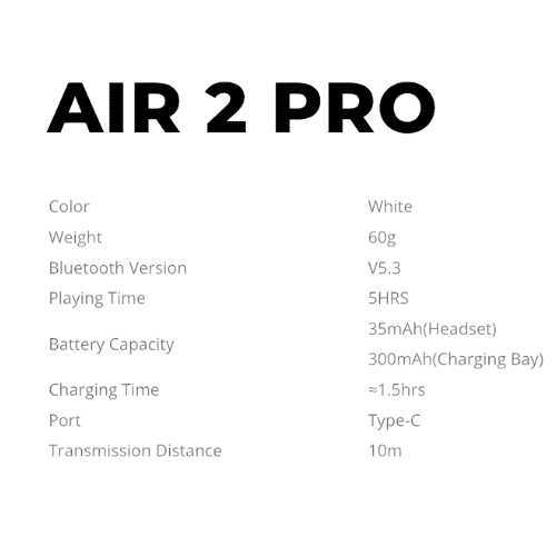 Moi Air 2 pro Earbuds