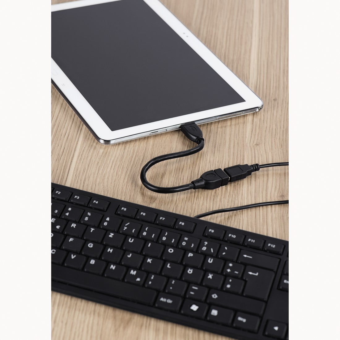 HAMA 54511 USB 3.0 OTG Adapter Cable, micro plug - A socket, black, 0.15 m