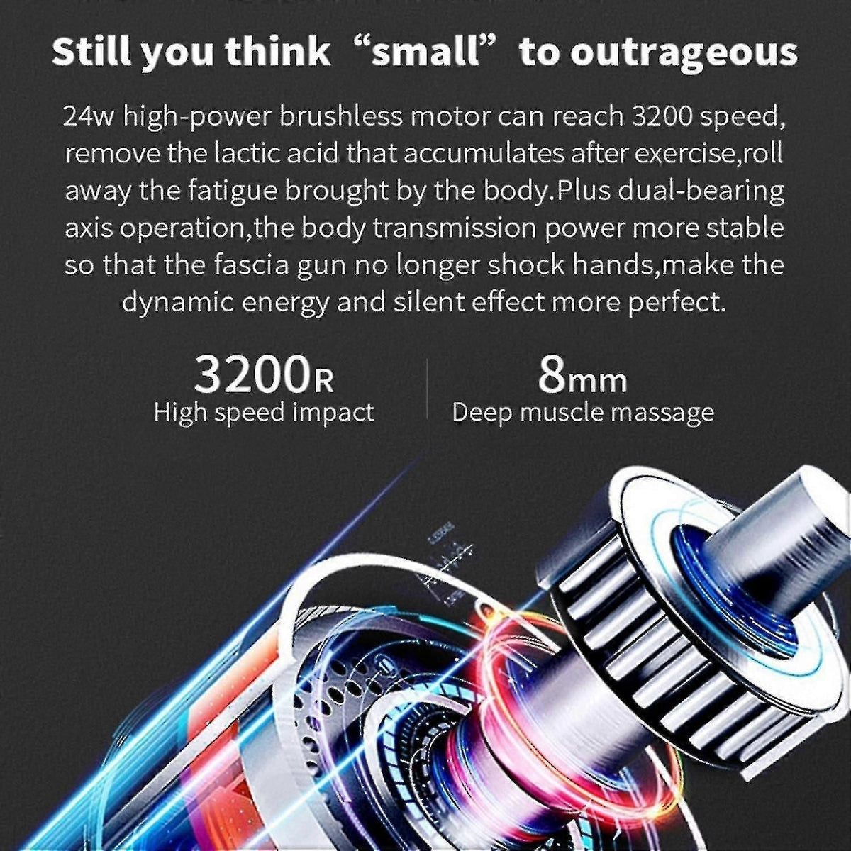 Massage Gun With 4 Massage Heads and 6 Speed Settings