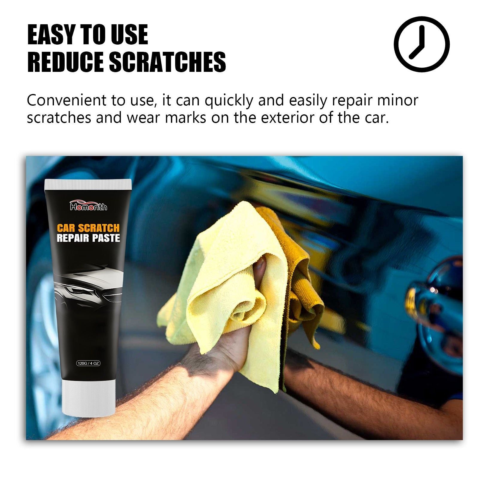 Car Scratch Repair Paste, Fast Deep Scratch Fix, Automotive Polishing, Reconditioning Cream ,1set