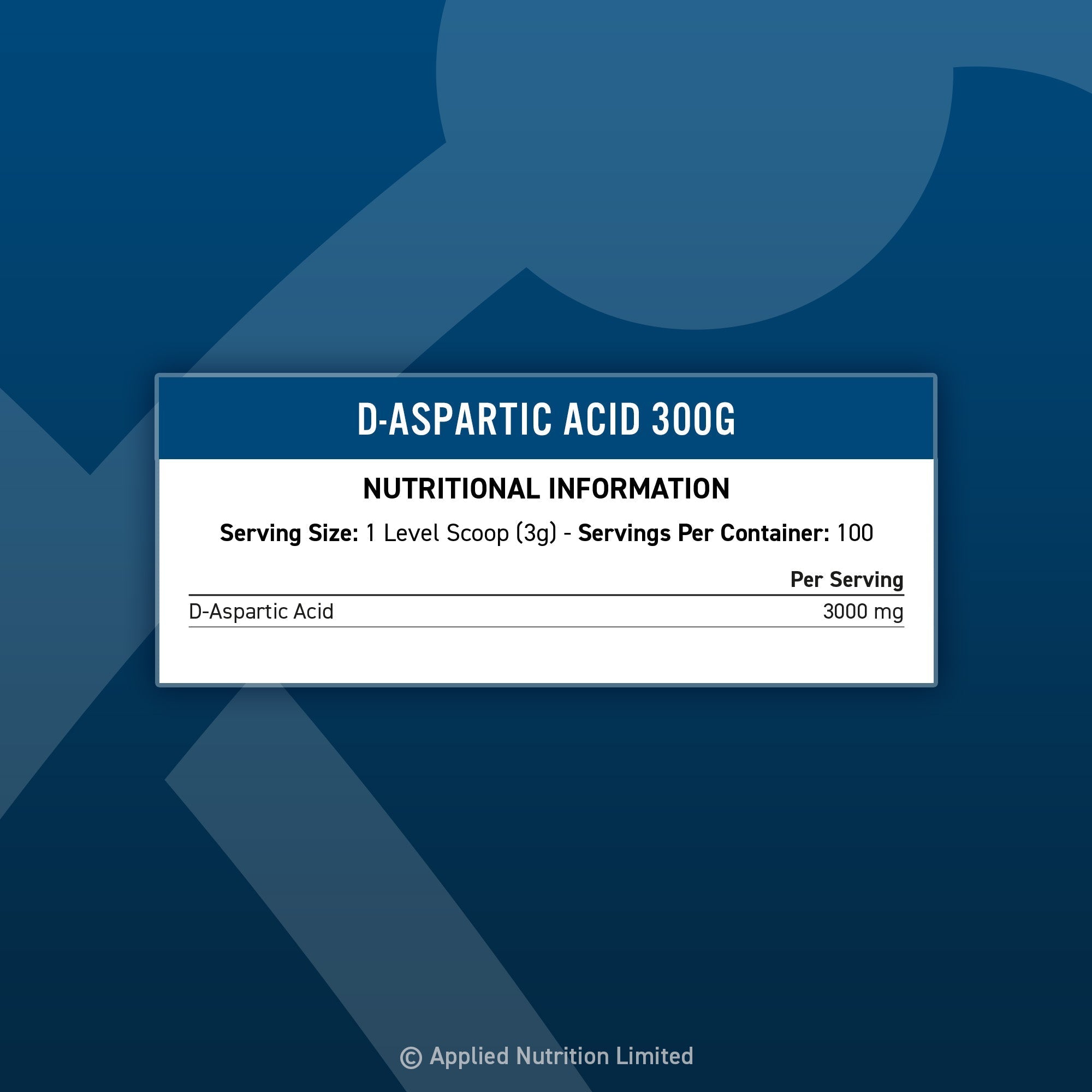 AN D- ASPARTIC ACID 300GM