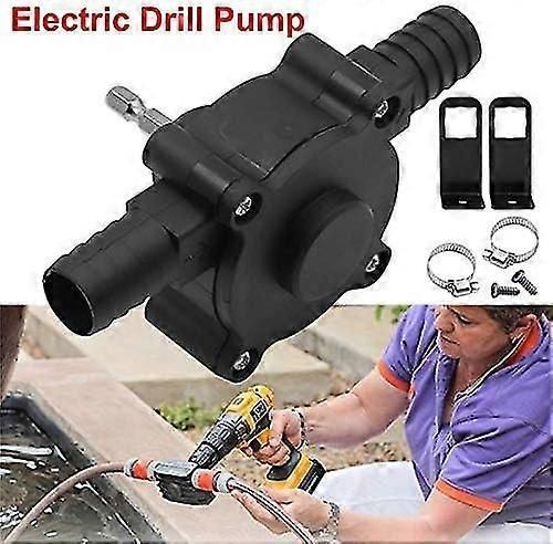 Electric Drill Pump For Water Gasoline Oil Diesels Fluid Transfer Pump Mini Hand Self-priming Quick Pumping Speed