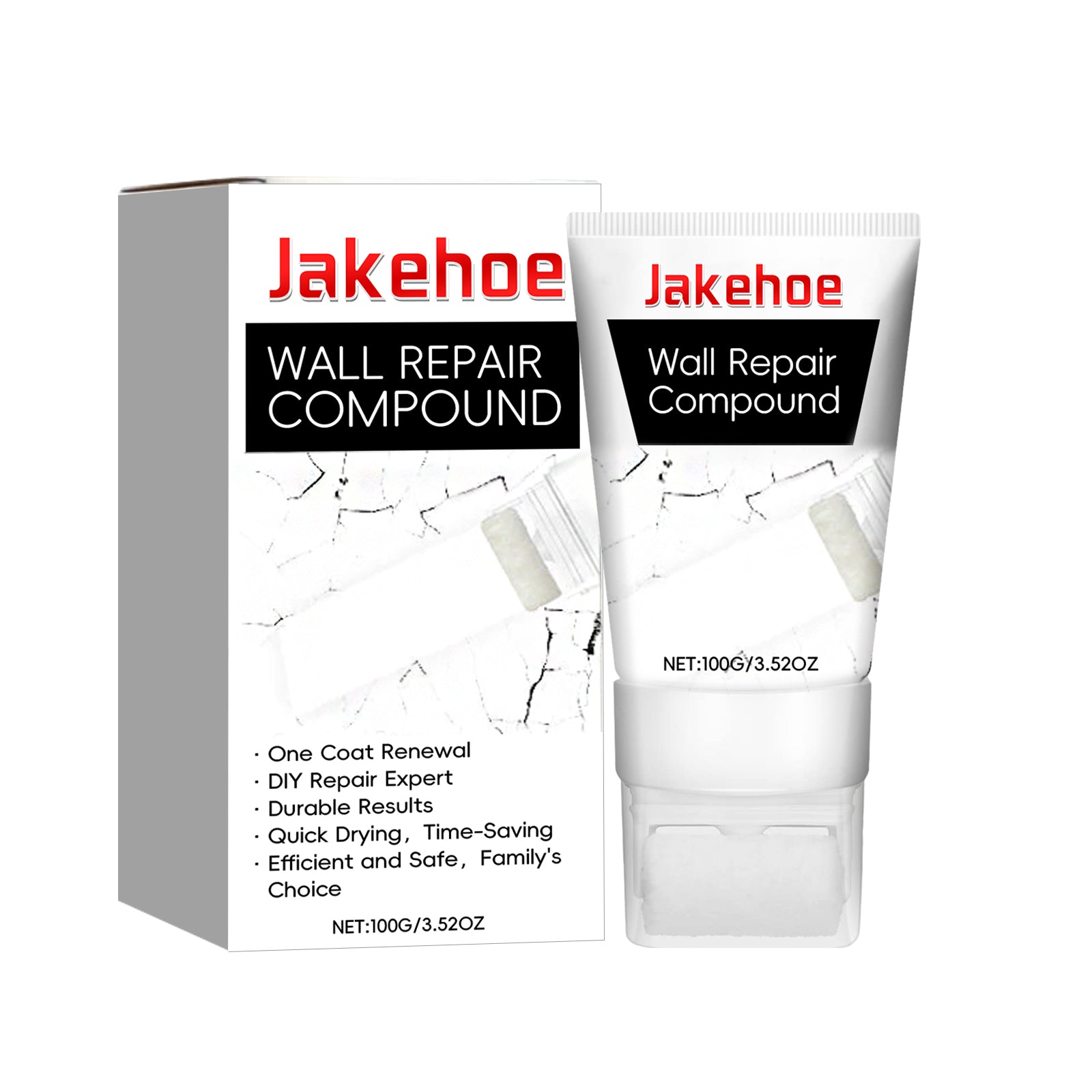 Quick Wall Patching Repair Compound, Waterproof, Mildew Resistant, Crack Fix ,100g