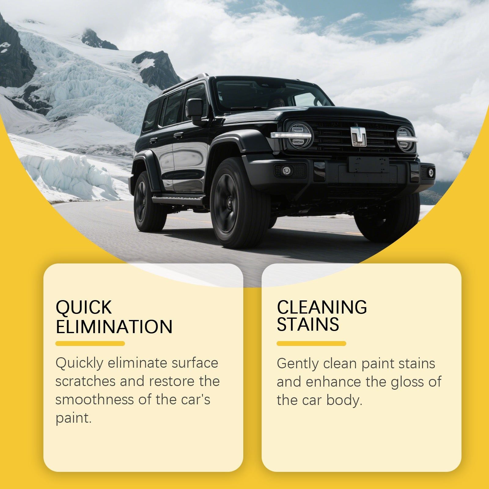 Car Care Scratch Remover Kit, Easy Paint Surface Gloss Restoration, Daily Car Cleaning ,1set