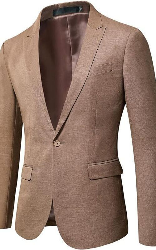 Brown Coat Pant Vest Tuxedo, Elegant Formal Attire for Weddings, Ideal Gift