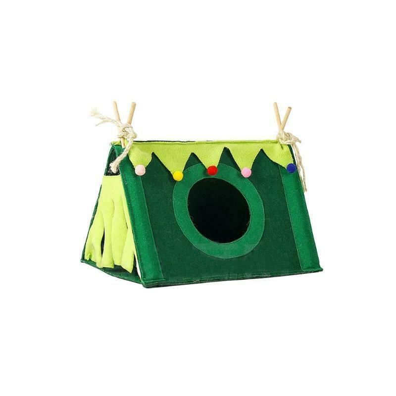 Small Pet Nest Rabbit Felt Tent Hamster Hideout House Guinea Pig Cage Chinchillas Bed Animal Tunnel