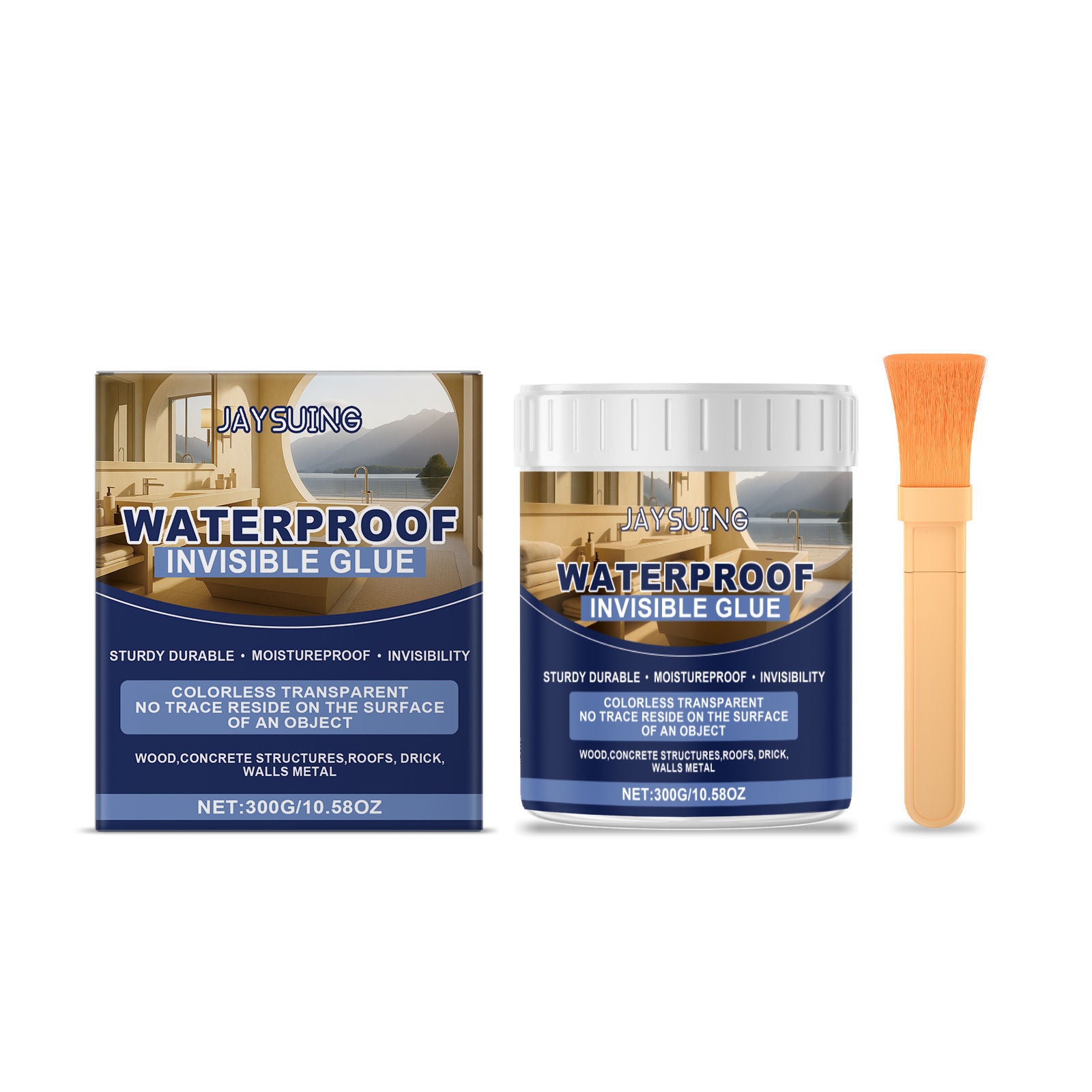 High-Strength Waterproof Bonding Adhesive, Fast Dry, Temperature Resistant, Tile and Roof Sealant ,1 set
