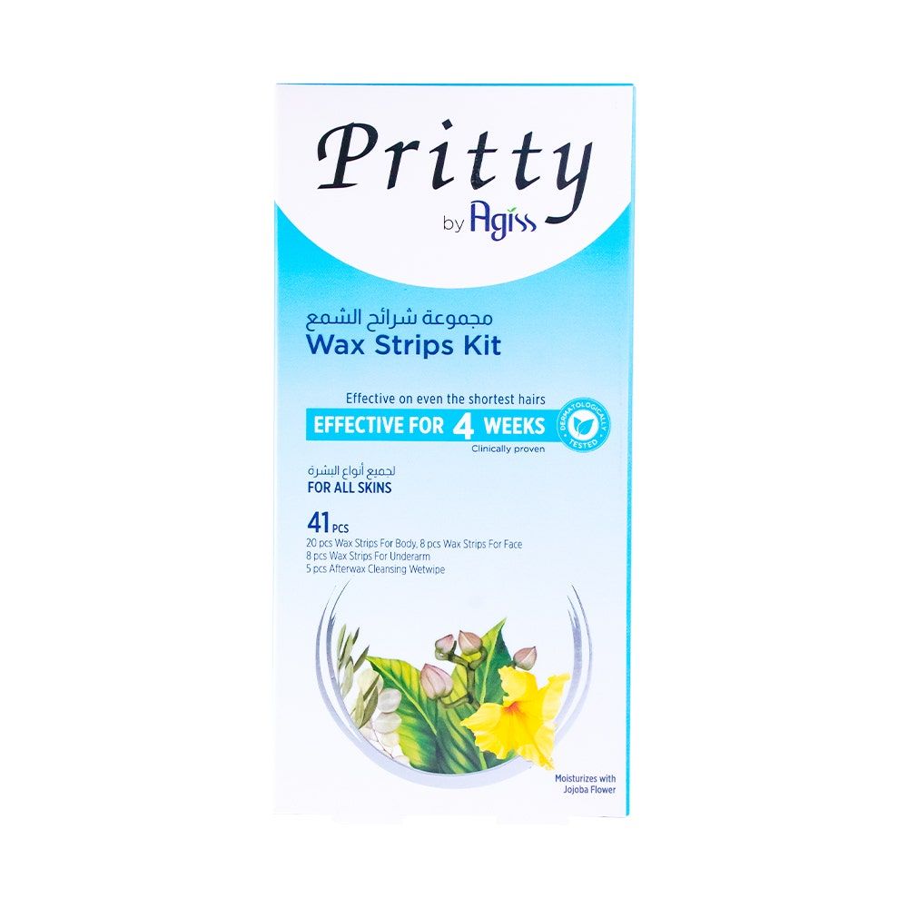 Pritty Full Wax Strips For All Skin Types, 1 Kit