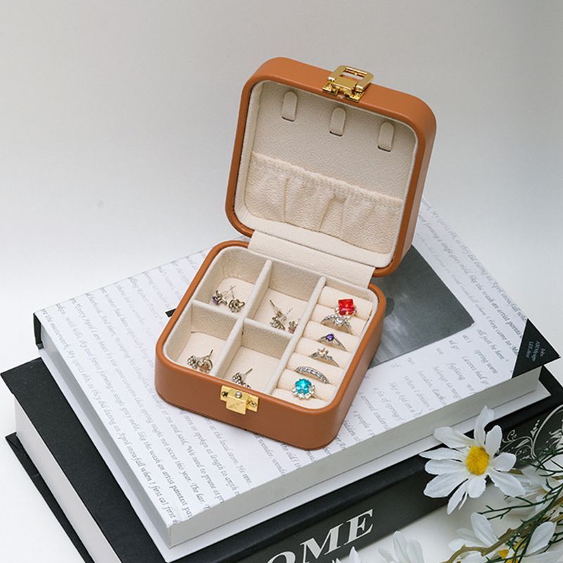 Jewelry Box Creative Storage Case For Rings Necklaces Earrings For Travel