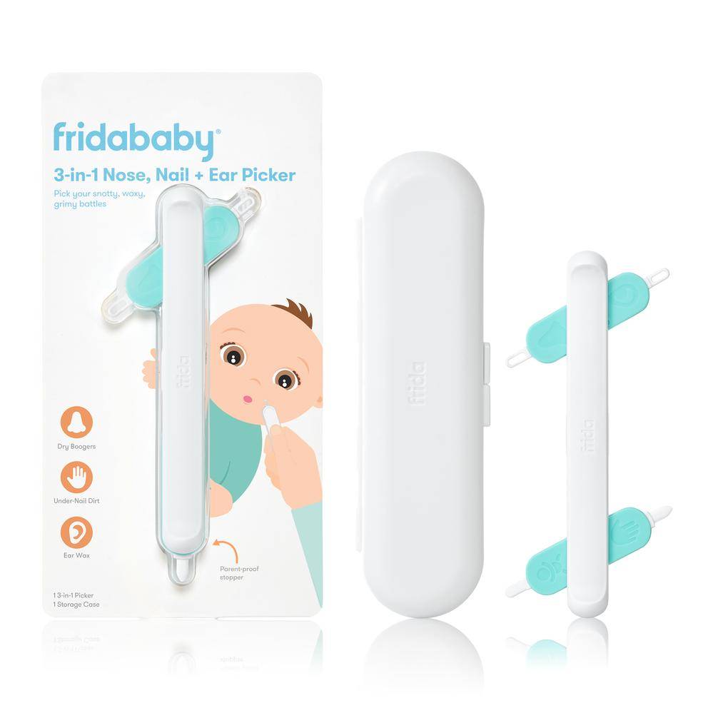 FridaBaby 3-in-1 Nose, Nail + Ear Picker - Multi-Purpose Baby Grooming Tool by Frida Baby