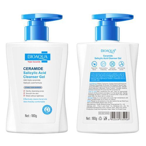 Ceramide & Salicylic Acid Cleansing Gel for Acne-Prone Skin- BQY34946