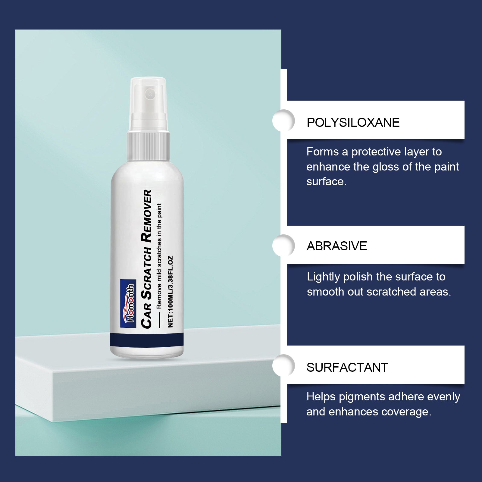 Car Scratch Repair Spray, Easy DIY Car Paint Touch Up, Safe and Effective Car Scratch Remover ,1set
