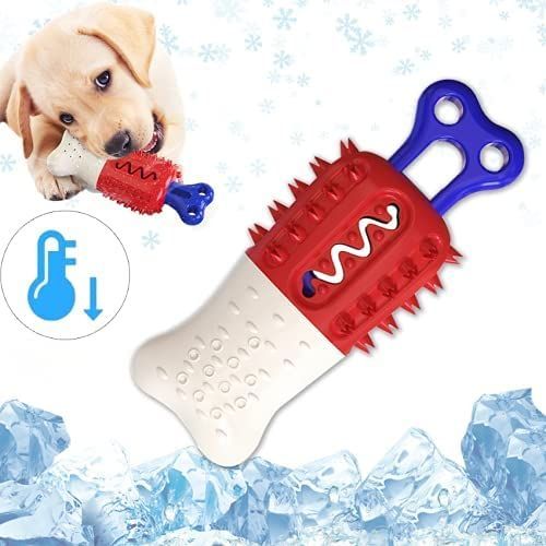 Dog Cooling Chew Toys Teeth Cleaning Stick Toothbrush Molar Toys Cool Down Dog Frozen Toy