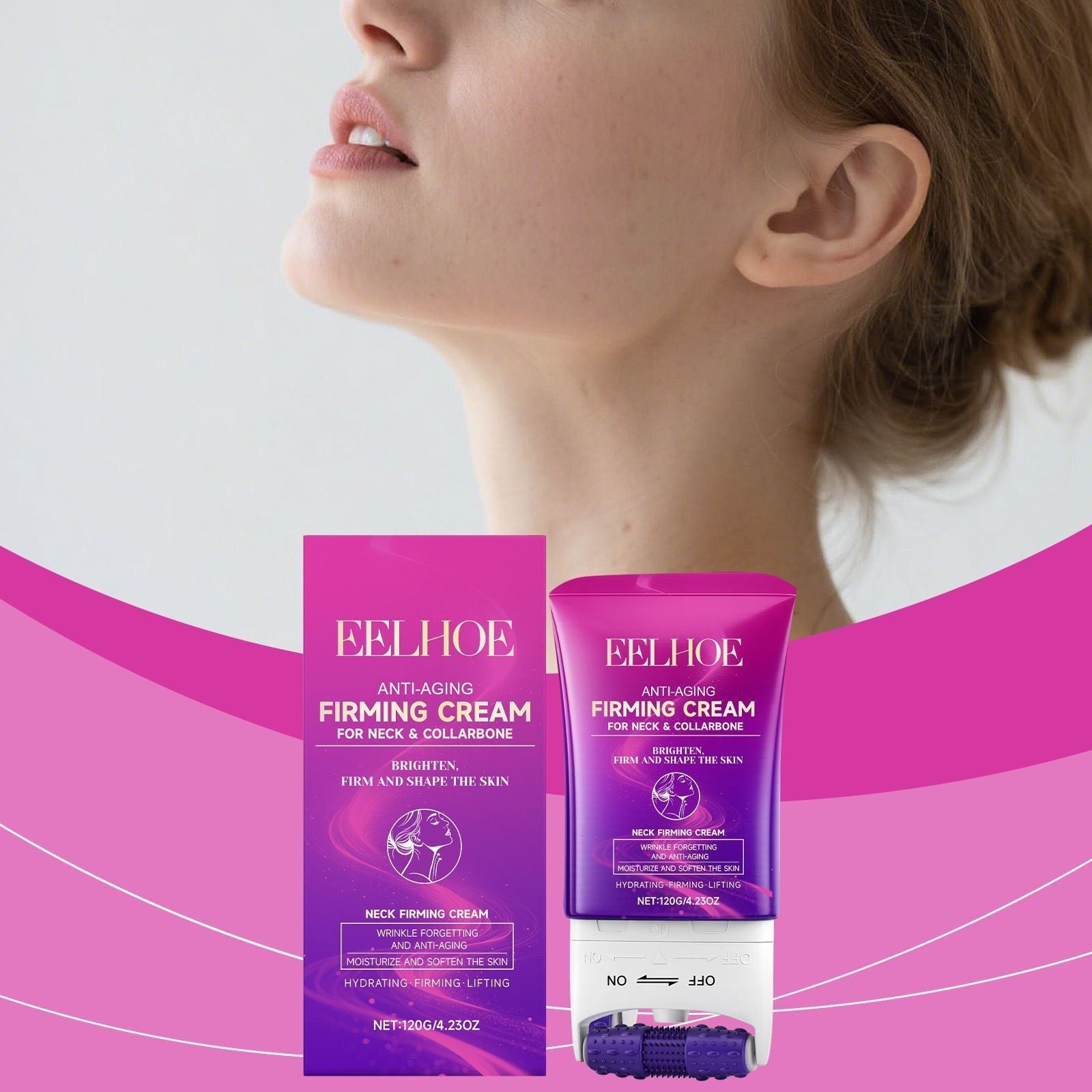 Neck Care Roller Cream Hydrating Massage 120g