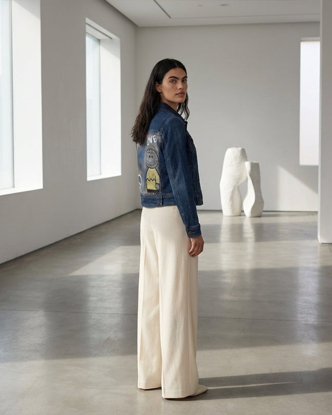 By Carmenzo peace and love jacket jeans