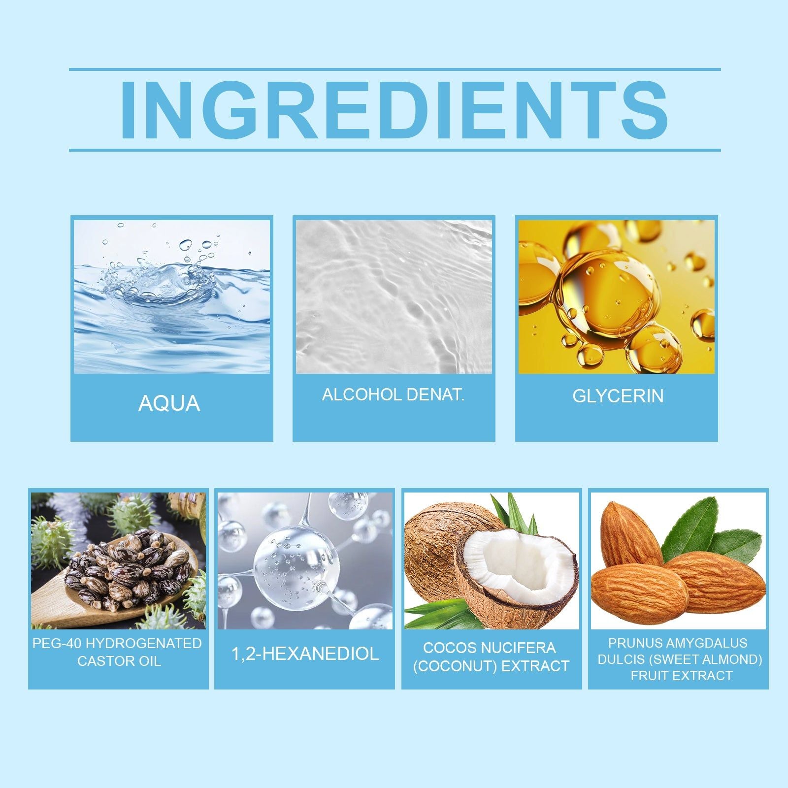 Coconut Almond Perfume Spray, Long-Lasting, Elegant, Fresh, Portable ,100ml