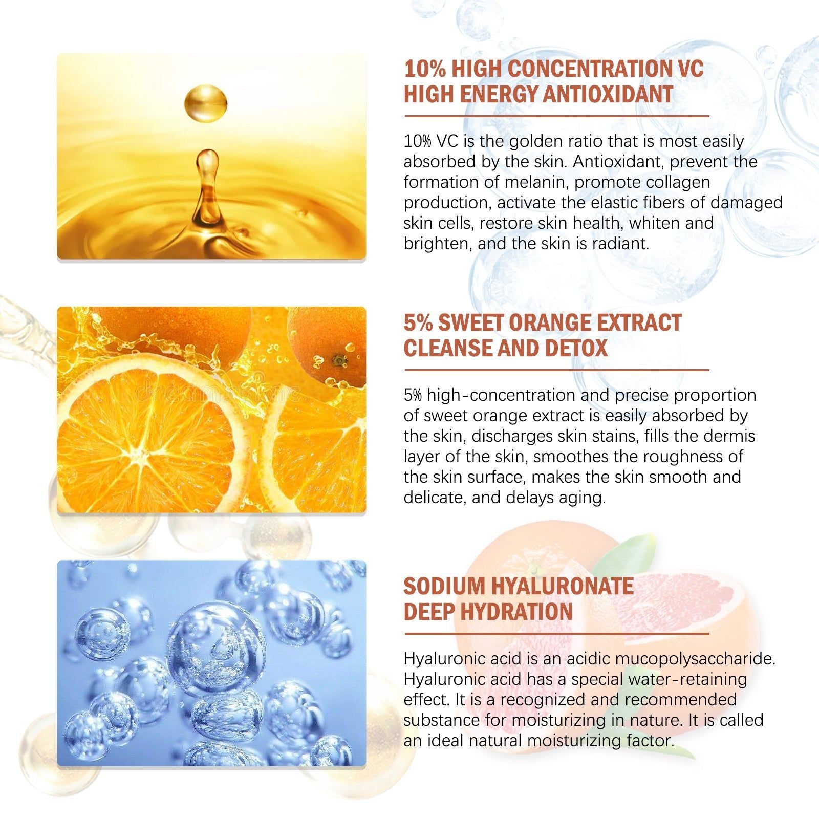 Brightening Cream with Antioxidant, Moisturizing, Even Skin Tone, Vitamin C, Niacinamide ,100g