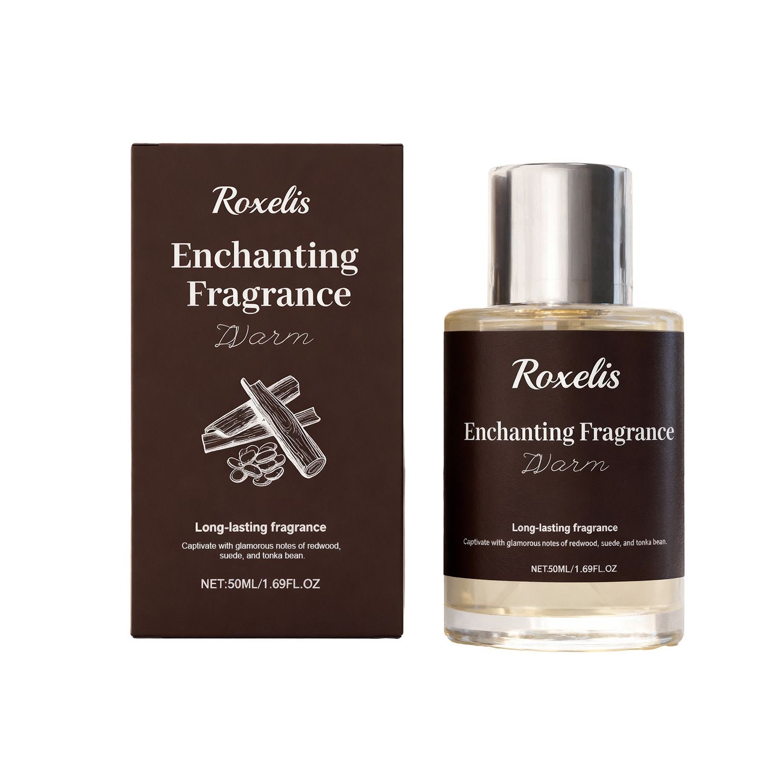 50ml Woody Amber Perfume with Warm and Long Lasting