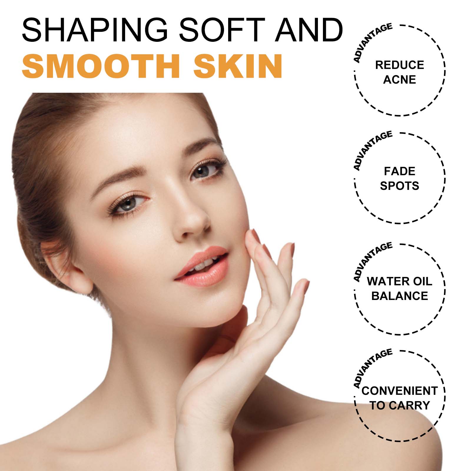 Brightening Exfoliating Pads for Facial Cleansing, Pore Shrinking, Radiant Skin ,55pieces