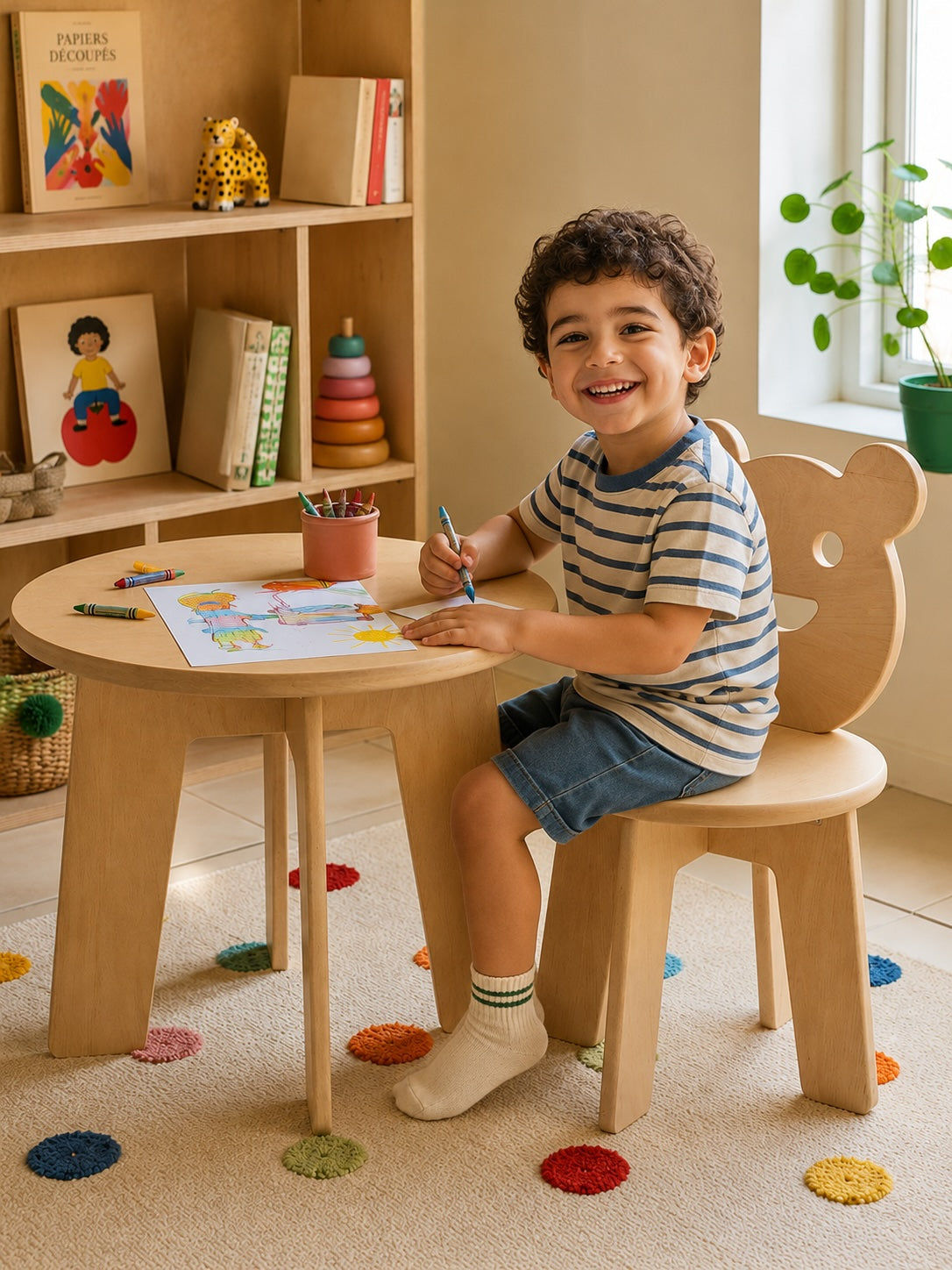 Ghúrfa Table & 1 Chair Set Fauna (Delivered in up to 14 days)
