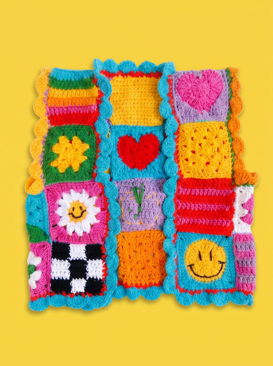 Hush and Stitch Toddler Colorful Patchwork Vest