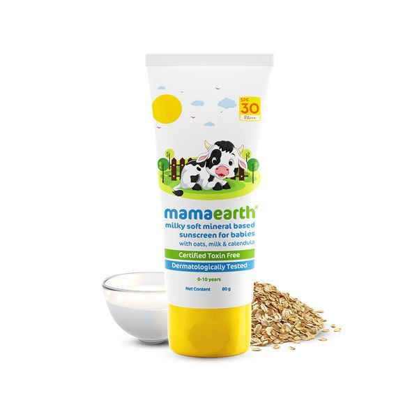 Mamaearth Milky Soft Mineral Based Sunscreen 80g