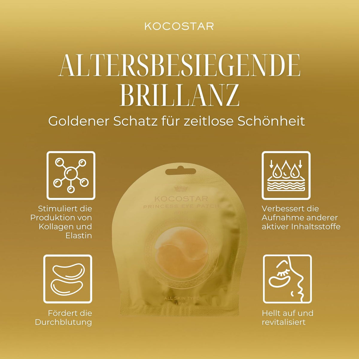 Kocostar Princess Gold Eye Patch 3G 1's