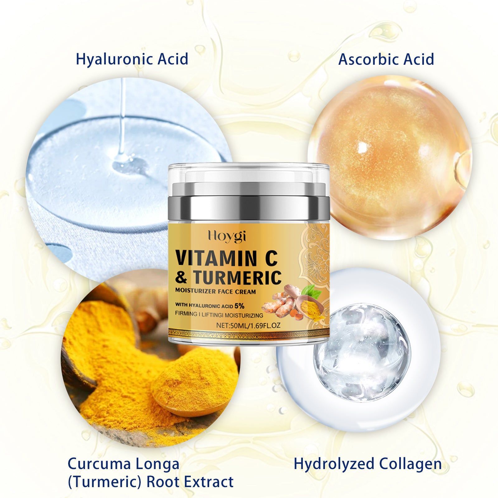 Brightening Rejuvenating Face Cream, Anti-Wrinkle, Firming, Hydrating, Glow ,50ml