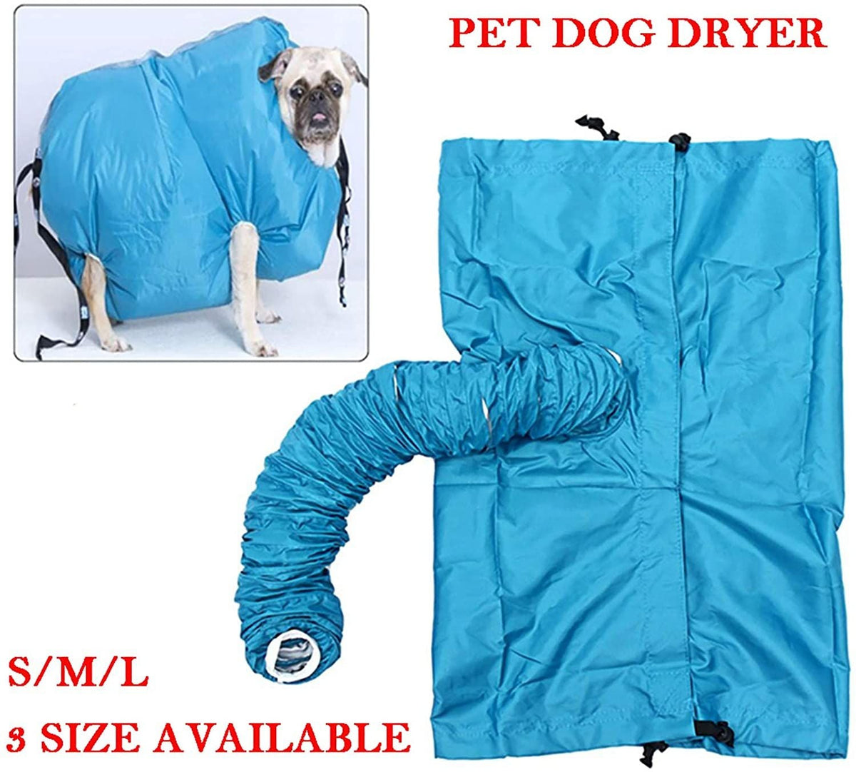 Pet Drying Bag Dog Cat Grooming Dryer Folding Bathing Hair Blower Pet Supplies