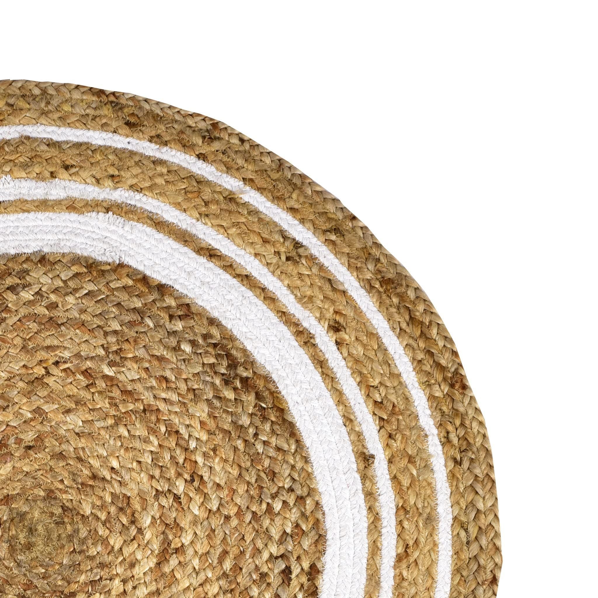 AIESY®  Beautiful Handwoven Jute Reversible Rug for Home