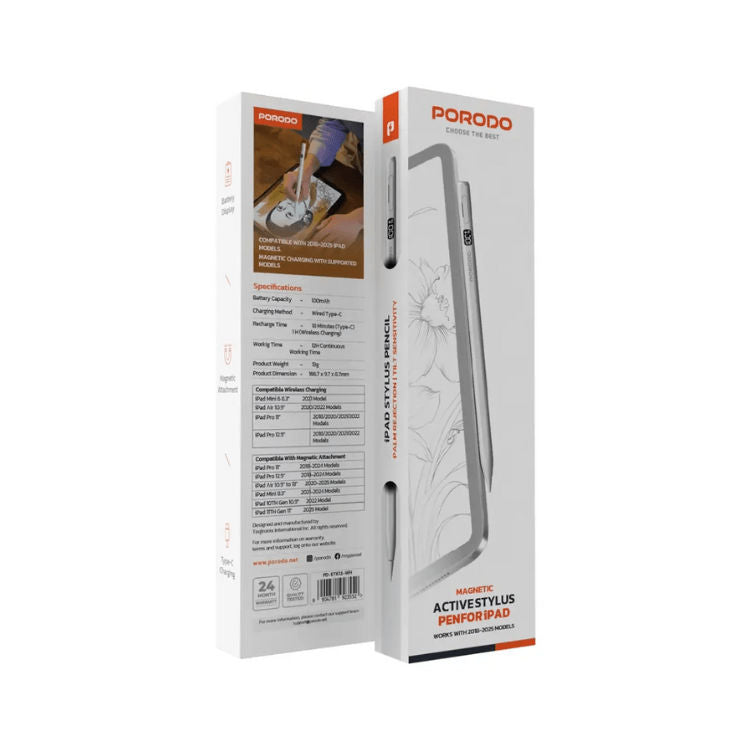 Porodo Magnetic Active Stylus Pen for iPad