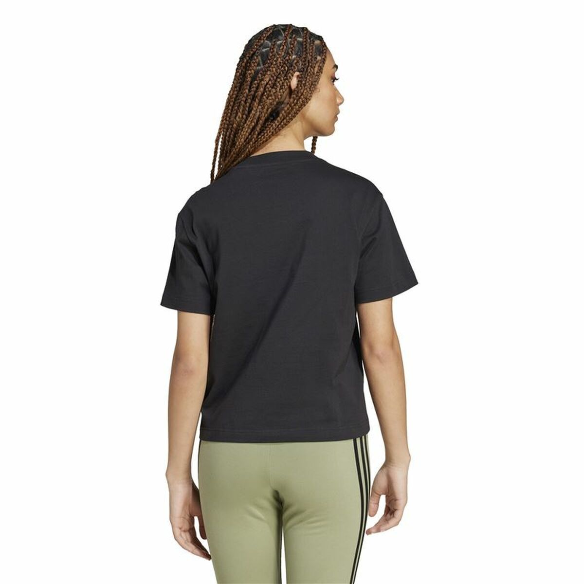 Women’s Short Sleeve T-Shirt Adidas Essentials Black