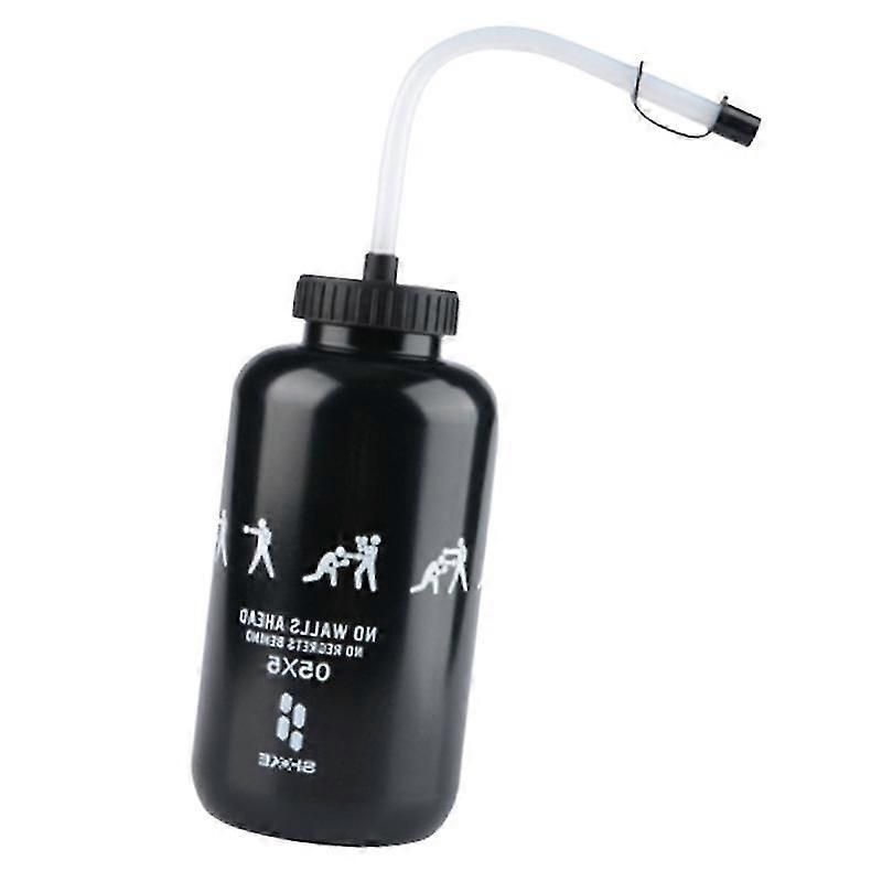 Lacrosse Water Bottle With Long Straw Bpa Free Plastic Goalie Boxing Water Bottle 1 Liter For Spor