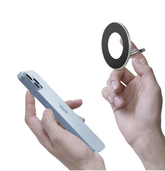 Magnetic Phone Ring Holder Rotatable Metal Ring Grip For iPhone 12 13 14 Series