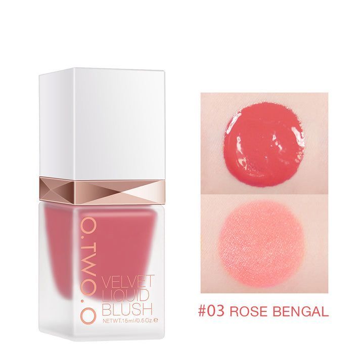 Liquid Blush Matte Silky Flowing Brighten Skin Colour Cheek Blush Face Makeup