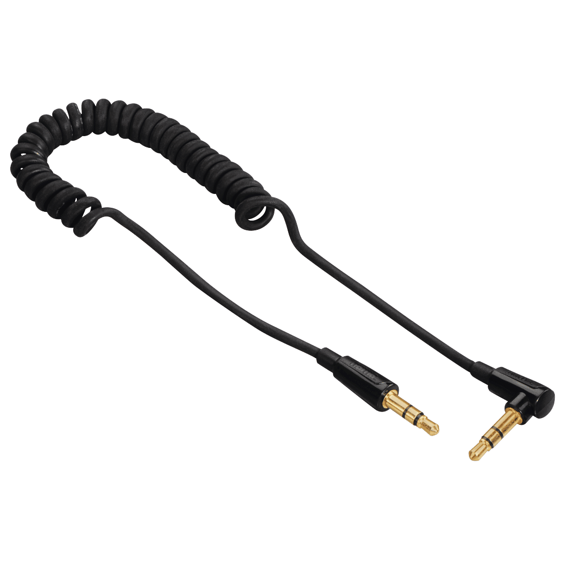 HAMA 122326 FLEXI-SLIM COILEDCORD,3.5MM JACK PLUG 90°-PLUG,STEREO,1.5M