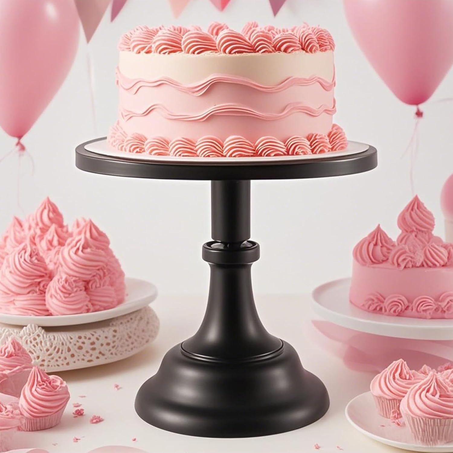 12 Inch Cake Stand Adjustable Cake Holder Round Iron Cake Display Stand Cupcake Dessert Tray