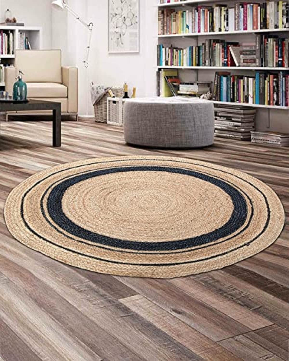 AIESY® Jute Chindi Handwoven Braided Reversible Door mats