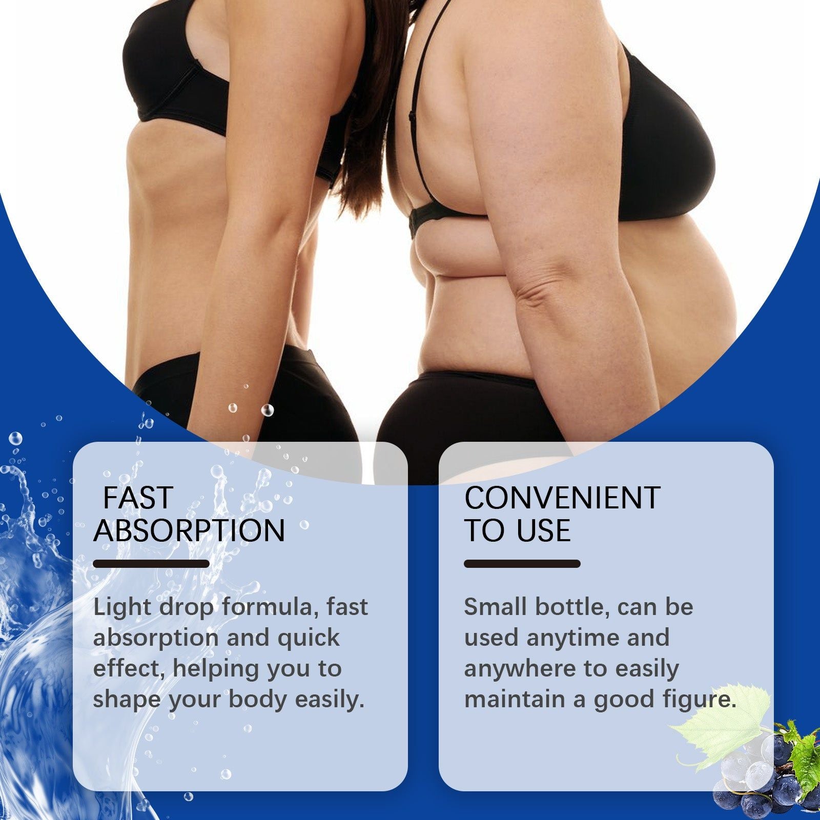 Fat Burning Drops, Body Care, Quick Fat Shaping, Natural Slimming Solution ,20ml