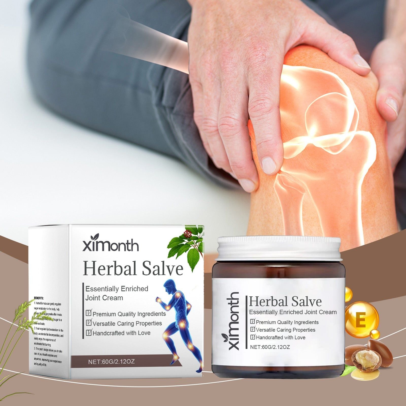 Joint Pain Care Cream, Moisturizing, Fast Relief, Natural Healing, Pain Relief ,60g