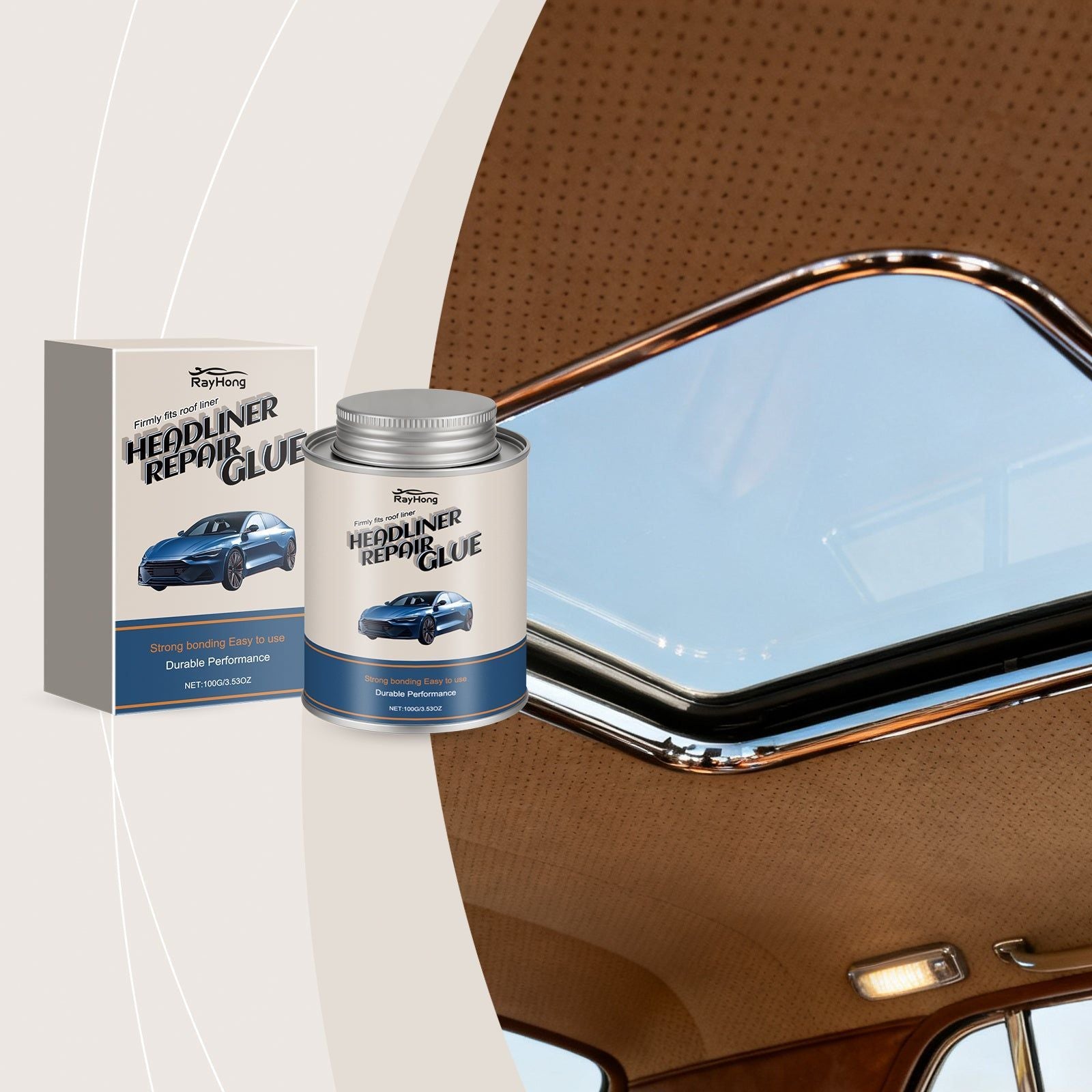 Car Roof Repair Adhesive, Waterproof Sealant, Auto Accessories for Leak-Proof Fixes ,100g