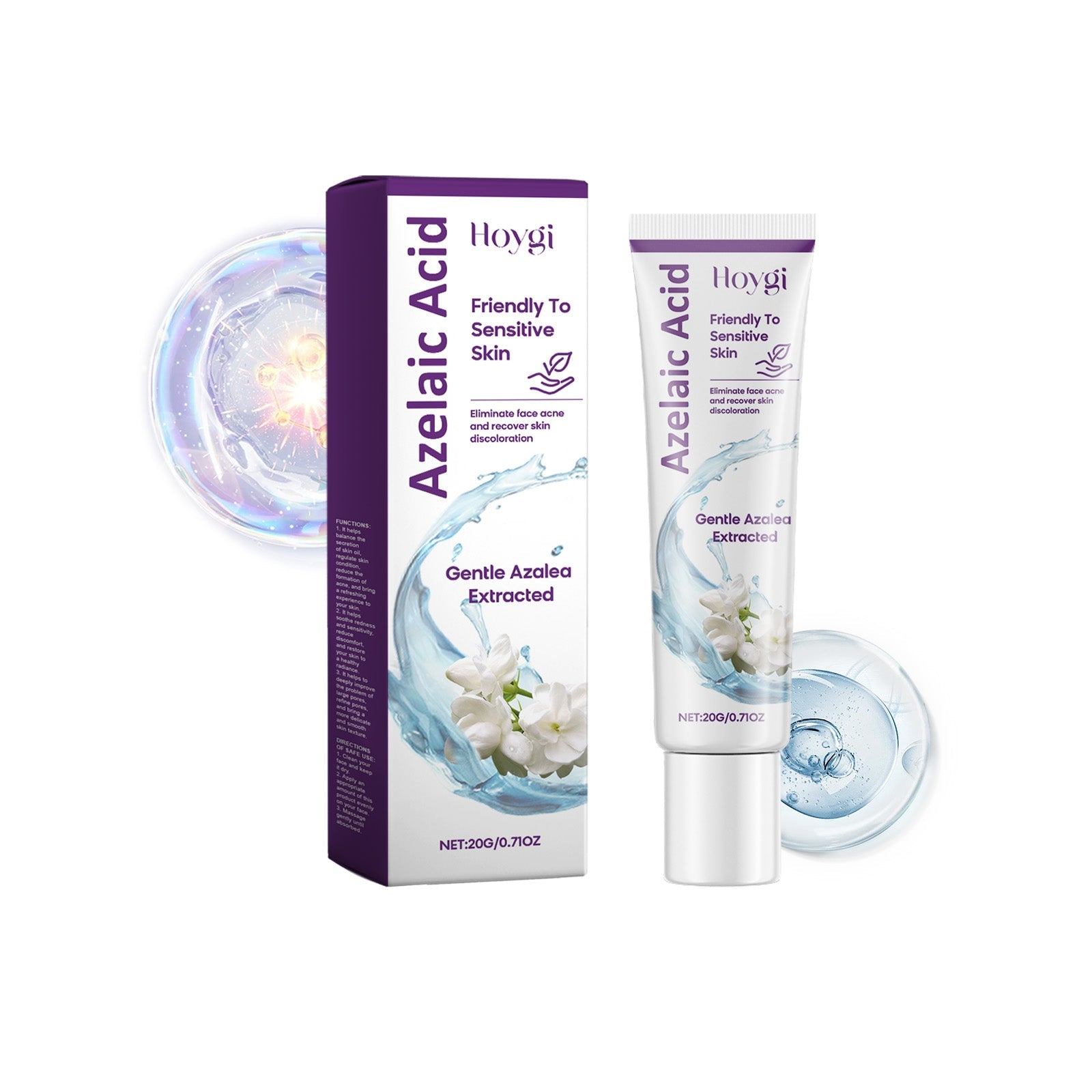 Acne Clearing Facial Care Cream, Moisturizes, Clears Skin, Oil Control, Gentle, Suitable for All Skin Types ,20g