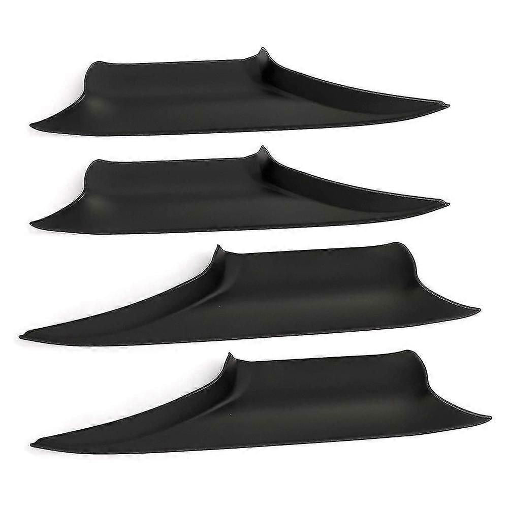 4pcs Inner Door Handle Trim Cover Compatible with BMW 7 Series F01 F02 2008-2015 - ABS Protective Panel Set Black