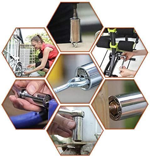 7-19mm Universal Socket Wrench Set Power Drill Ratchet Bushing Spanner Multifunction Hand Tools