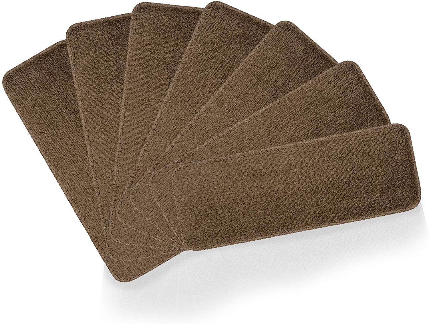 AIESY® Beautiful Microfiber Anti Slip Utility Ribbed Stair Treads